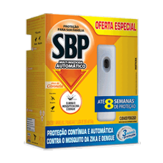SBP Multi-Inseticida Automático Citronela Aparelho e Refil